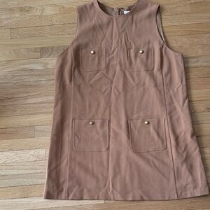 H&M Tan Sleeveless Dress
